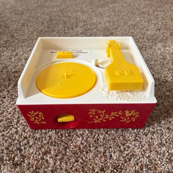 Playskool Other - Fisher Price Record Player Music Box 5 Discs 10 Songs Tested Vintage Style
